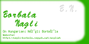 borbala nagli business card